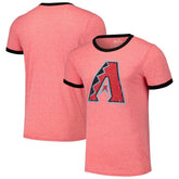 MLB Arizona Diamondbacks Majestic Threads Ringer Tri-Blend T-Shirt