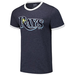 MLB Tampa Bay Rays Majestic Threads Ringer Tri-Blend T-Shirt