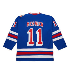 NHL Blue Mark Messier New York Rangers Mitchell & Ness Big & Tall 1993/94 Blue Line 2.0 Jersey