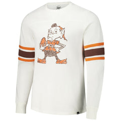 '47 Gridiron Throwback Premier Brex Long Sleeve T-Shirt - Cleveland Browns
