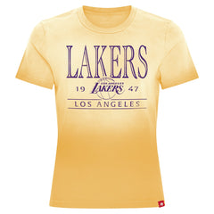 NBA Los Angeles Lakers Sportiqe Women's Arcadia Sun-Dipped T-Shirt