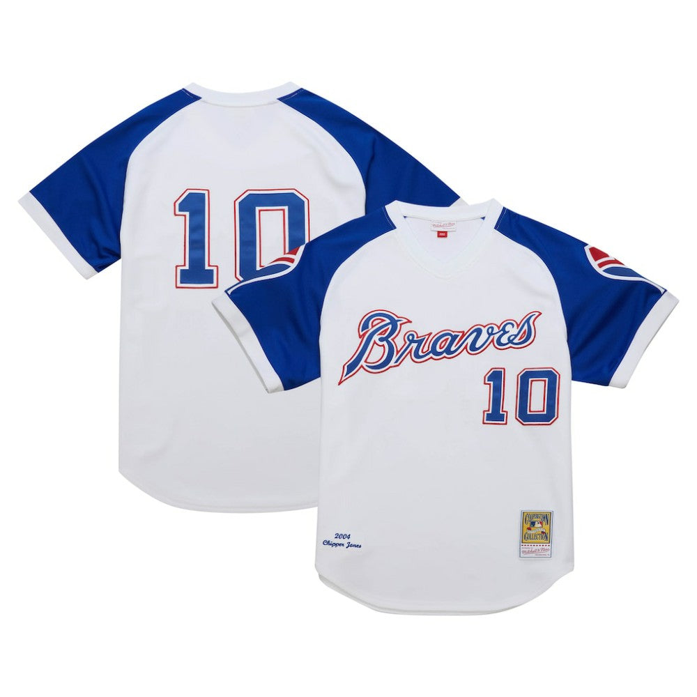 MLB Chipper Jones Atlanta Braves Mitchell & Ness 2004 Cooperstown Collection Authentic Throwback Jersey