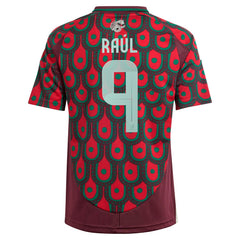 Raul Jimenez Mexico National Team Youth 2024 Home Replica Player Jersey - Adidas Burgundy