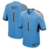 Cameron Ward 2025 NFL Draft First Round Pick Game Jersey - Tennessee Titans