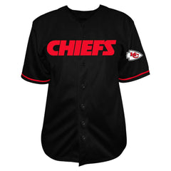 Patrick Mahomes Big & Tall Baseball Button-Up Shirt - Kansas City Chiefs
