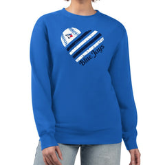 MLB Toronto Blue Jays G-III 4Her by Carl Banks Women's Heart Logo Fleece Pullover Sweatshirt