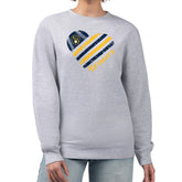 MLB Milwaukee Brewers G-III 4Her by Carl Banks Women's Heart Logo Fleece Pullover Sweatshirt