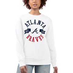 MLB Atlanta Braves G-III 4Her by Carl Banks Women's Team Logo Fleece Pullover Sweatshirt