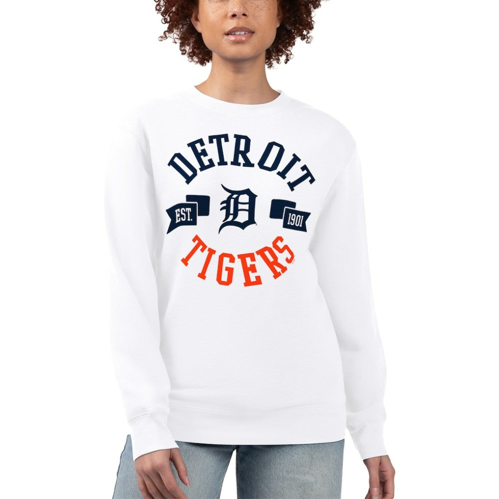 MLB Detroit Tigers G-III 4Her by Carl Banks Women's Team Logo Fleece Pullover Sweatshirt
