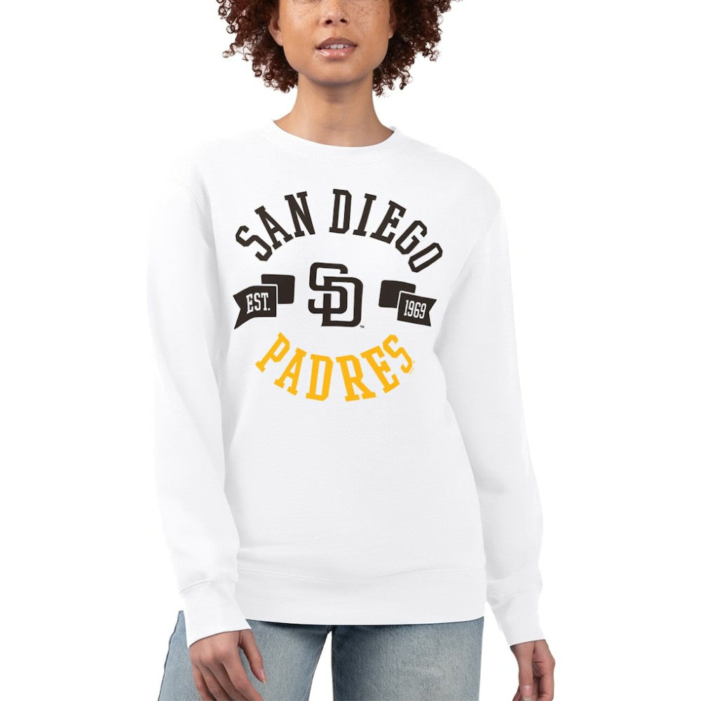 MLB San Diego Padres G-III 4Her by Carl Banks Women's Team Logo Fleece Pullover Sweatshirt