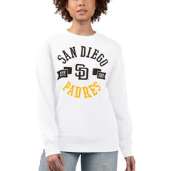 MLB San Diego Padres G-III 4Her by Carl Banks Women's Team Logo Fleece Pullover Sweatshirt