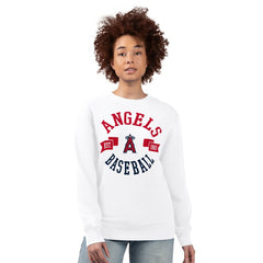 MLB Los Angeles Angels G-III 4Her by Carl Banks Women's Team Logo Fleece Pullover Sweatshirt