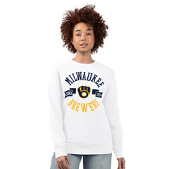 MLB Milwaukee Brewers G-III 4Her by Carl Banks Women's Team Logo Fleece Pullover Sweatshirt