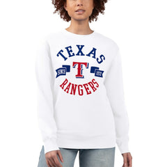 MLB Texas Rangers G-III 4Her by Carl Banks Women's Team Logo Fleece Pullover Sweatshirt