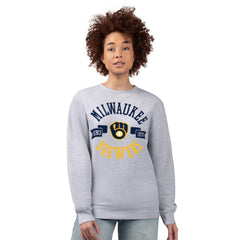 MLB Milwaukee Brewers G-III 4Her by Carl Banks Women's Team Logo Fleece Pullover Sweatshirt