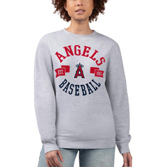 MLB Los Angeles Angels G-III 4Her by Carl Banks Women's Team Logo Fleece Pullover Sweatshirt