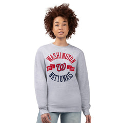 MLB Washington Nationals G-III 4Her by Carl Banks Women's Team Logo Fleece Pullover Sweatshirt