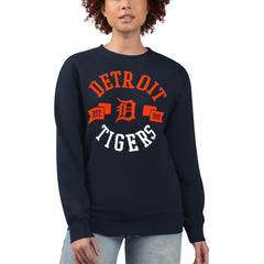 MLB Detroit Tigers G-III 4Her by Carl Banks Women's Team Logo Fleece Pullover Sweatshirt