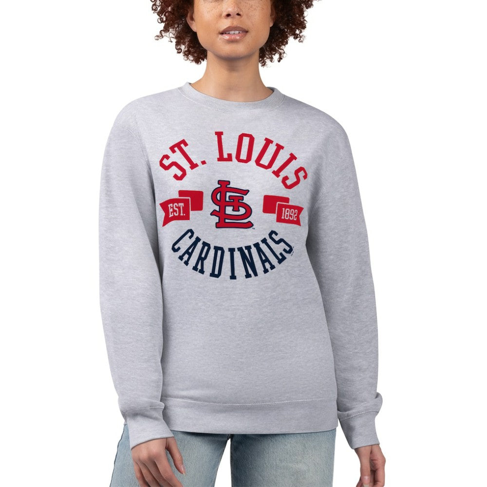 MLB St. Louis Cardinals G-III 4Her by Carl Banks Women's Team Logo Fleece Pullover Sweatshirt