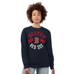 MLB Boston Red Sox G-III 4Her by Carl Banks Women's Team Logo Fleece Pullover Sweatshirt
