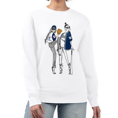 MLB New York Yankees G-III 4Her by Carl Banks Women's Baseball Girls Fleece Pullover Sweatshirt