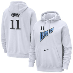 NBA Trae Young Atlanta Hawks 2024/25 Name & Number Pullover Hoodie