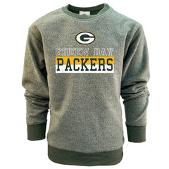Wes & Willy Youth Reversible Fleece Pullover Sweatshirt - Green Bay Packers