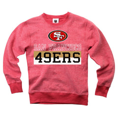 Wes & Willy Youth Reversible Fleece Pullover Sweatshirt - San Francisco 49ers