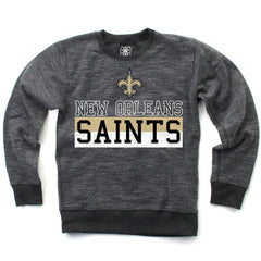 Wes & Willy Youth Reversible Fleece Pullover Sweatshirt - New Orleans Saints
