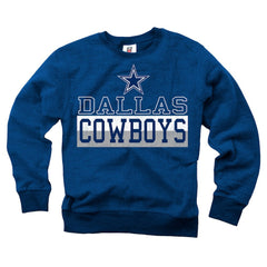 Wes & Willy Youth Reversible Fleece Pullover Sweatshirt - Dallas Cowboys