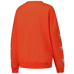 Gameday Couture Women's Rhinestone Star Sleeve Settle the Score Oversized Pullover Sweatshirt - Cleveland Browns