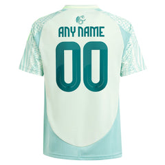 Mexico National Team Youth 2024 Away Replica Custom Jersey - Adidas Green