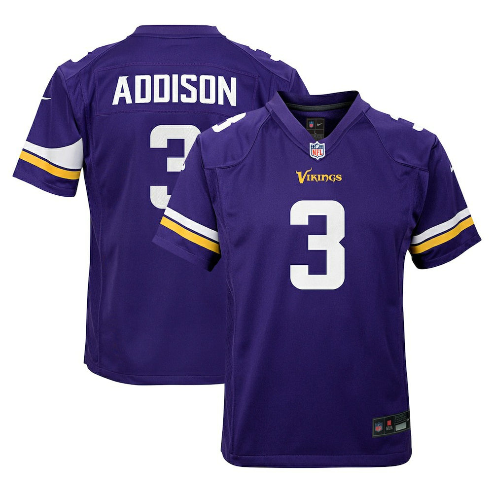 Jordan Addison Youth Game Jersey - Minnesota Vikings