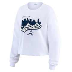 MLB Atlanta Braves WEAR by Erin Andrews Women's Domestic Postcard Long Sleeve T-Shirt