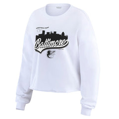 MLB Baltimore Orioles WEAR by Erin Andrews Women's Domestic Postcard Long Sleeve T-Shirt