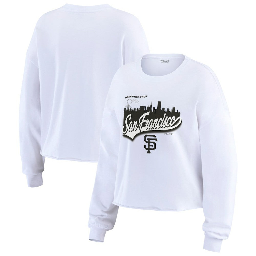 MLB San Francisco Giants WEAR by Erin Andrews Women's Domestic Postcard Long Sleeve T-Shirt