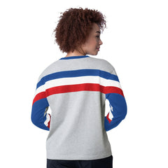 MLB Chicago Cubs Starter Women's Triple A Fashion Color Block Long Sleeve Top