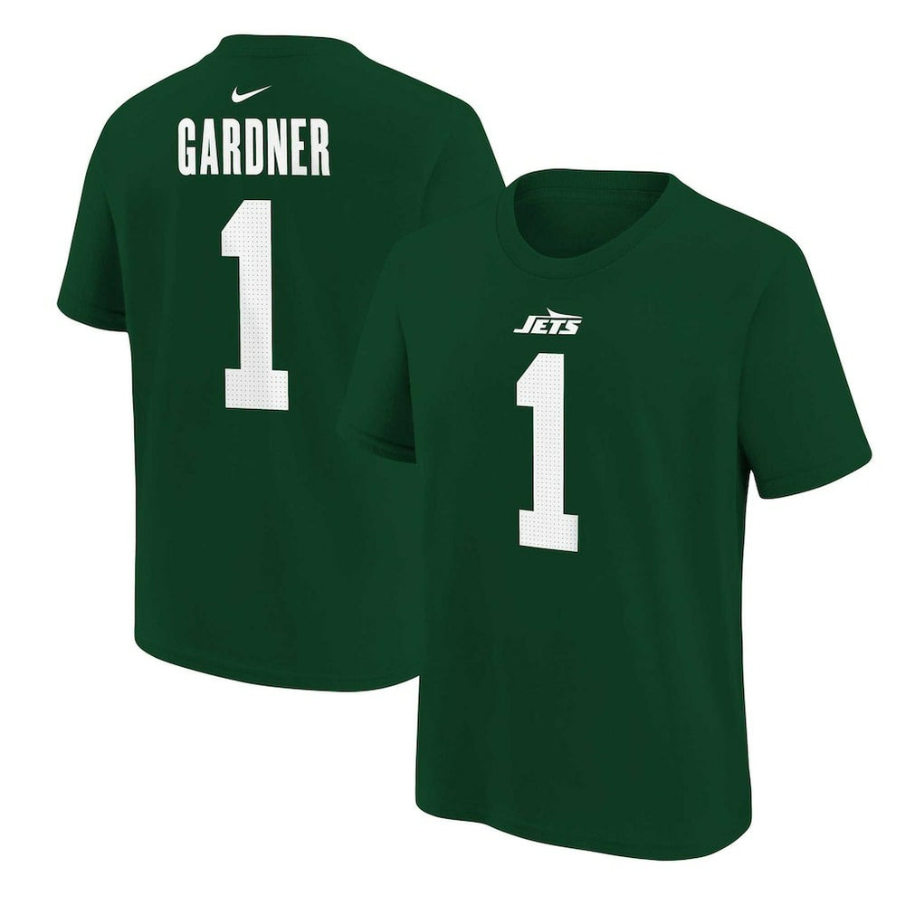 Ahmad Sauce Gardner Youth Player Name & Number T-Shirt - New York Jets