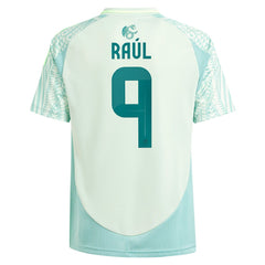 Raul Jimenez Mexico National Team Youth 2024 Away Replica Player Jersey - Adidas Green