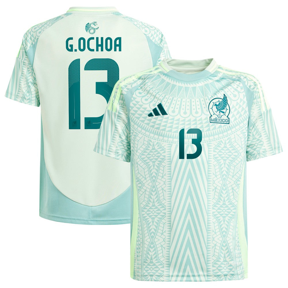 Guillermo Ochoa Mexico National Team Youth 2024 Away Replica Player Jersey - Adidas Green