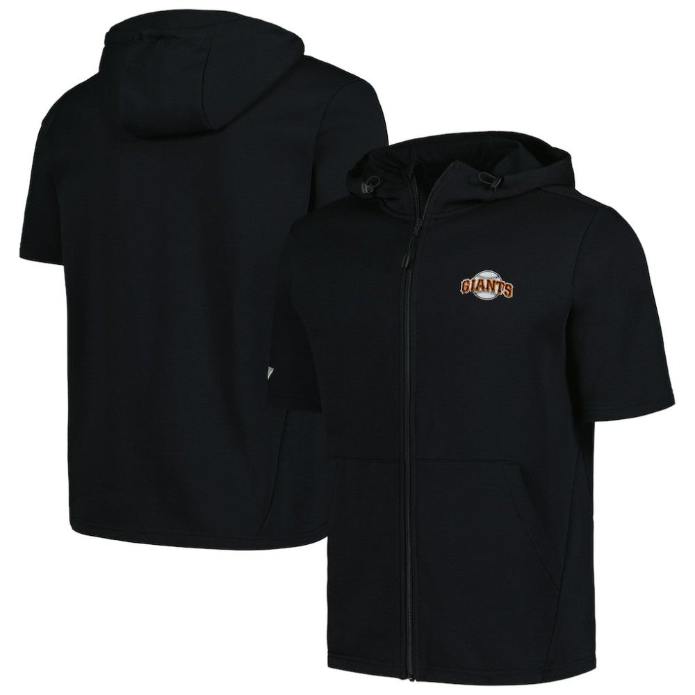 MLB San Francisco Giants Levelwear Recruit Short Sleeve Full-Zip Hoodie