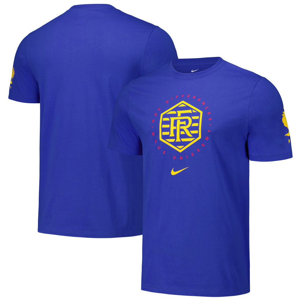 France National Team Localized Core Cotton T-Shirt - Nike Royal