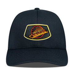 NHL Black Vancouver Canucks Levelwear Retro Skylight Zephyr Adjustable Hat