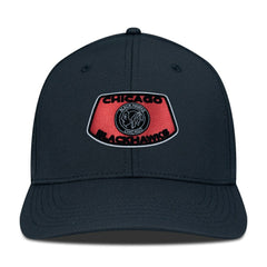 NHL Black Chicago Blackhawks Levelwear Retro Skylight Rise Flex Hat
