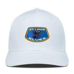 NHL White St. Louis Blues Levelwear Retro Skylight Rise Flex Hat