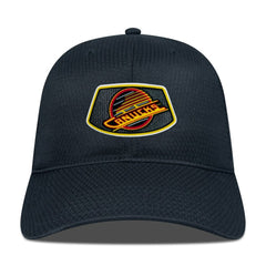 NHL Black Vancouver Canucks Levelwear Retro Skylight Matrix Adjustable Hat