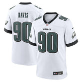 Jordan Davis White Game Jersey - Philadelphia Eagles