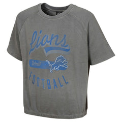 Women's Mineral Wash Short Sleeve Top - Detroit Lions