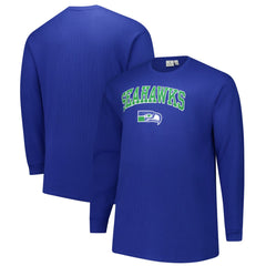 Big & Tall Throwback Thermal Long Sleeve T-Shirt - Seattle Seahawks