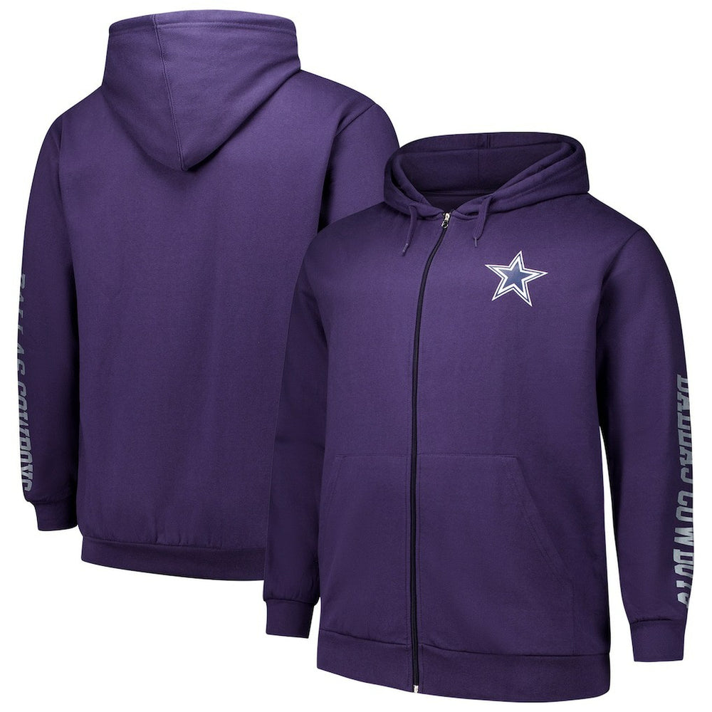 Big & Tall Sleeve Hit Full-Zip Hoodie - Dallas Cowboys